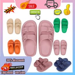Designer Casual Platform Slides Slippers Men Woman wear resistant anti breathable Leather rubber soft soles sandals Flat Summer Slipper Size 36-45