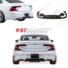 2016y Volvo S90 upgrade erst sport Body Kits small encircle front lip rear lip rear spoiler exhaust tail nozzle rear shovel v90cc rear chin diffuser board Auto Parts