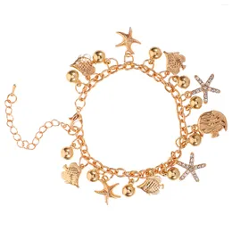 Charm Bracelets Girls Bracelet Ocean Theme Women Wrist Jewelry Dainty Decoration