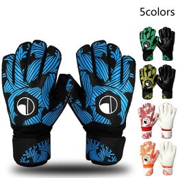 Professional Soccer Goalie Gloves Thicken Latex Football Goalkeeper Finger Saves Protector Adult Size 8 9 10 240111