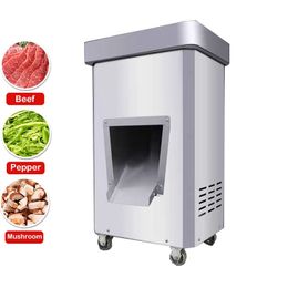 Commercial Electric Meat Slicer Stainless Steel Vertical Meat Shredder Dicing Machine Meat Cutting Machine Vegetable Cutter 220V 110V