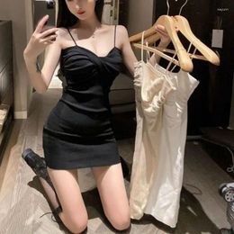 Casual Dresses Ladies Dress Superior Quality Summer Sleeveless Sling A Line Solid Colour Vestidos Drop Sale HTBHDDHYQ3885