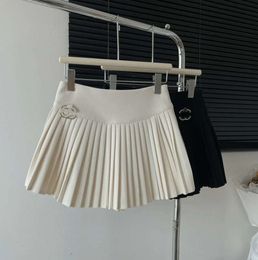 Summer High Waist Skirts Womens Sexy Mini Vintage Pleated Skirt Korean Tennis Short White Black S4366