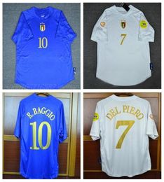 Retro 2004 italy jerseys Rbaggio Del Piero Pirlo Totti Nesta Cannavaro Materazzi 04 jersey shirt5298660