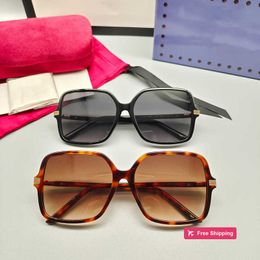 Designer Sunglasses New Fashion Internet Celebrity Same Style Large Box Sunglasses G Home 1448 High end Board UV Protection UV400 ATML