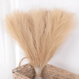 15/30 pieces artificial Pampas grass hanging basket family living room wedding party decoration fake plant 43cm dry flower Reed DIY vase 240111