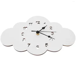 Wall Clocks Modern Clock Cloud Shaped Living Room Decor Cartoon Silent