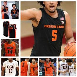 Custom Basketball Jersey NCAA OSU Oregon State Beavers 15 Chol Marial 4 Dexter Akanno stitched jersey Any Name Number Men Women Youth Jerseys Embroidered