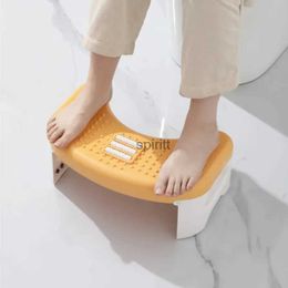 Other Bath Toilet Supplies Newest Squat Potty Bathroom Foldable Toilet Stool Children Pregnant Women Toilets Footstools Portable Handle And Anti-Slip Mat YQ240111