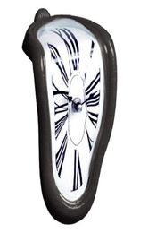 Creative Block ing Clock Digital Retro Distortion Irregular Clock Bending Wall Clock9207954