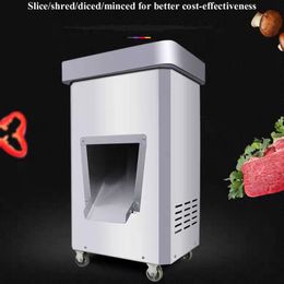 Meat Cutter Commercial Fresh Meat Slicer Stainless Steel Meat Cutting Shredder Dicing Machine