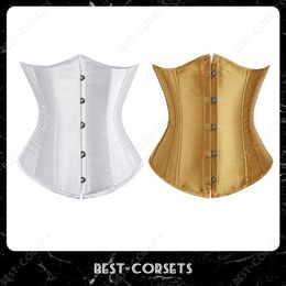 Skirt Corset Underbust Top Sexy Women Waist Cincher Gothic Lingerie Vintage Shape Body Belt Plus Size Corsets Green Pink Black