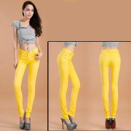 Jeans Women's sexy low rise jeans Casual street fashion Bottoms Skinny pants gril elastic Jeans Pencil Pants 20 Colour jeans plus size