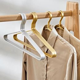 Hangers 1pc Metal Coat Hanger Aluminium Alloy Seamless Pants Non-Slip Durable Clothes Storage Rack For Closet Wardrobe Organiser