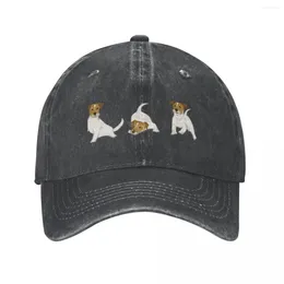 Ball Caps Jack Russell Terrier Pattern Baseball Cap Wild Hat Military Tactical Women Men'S