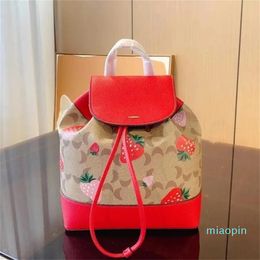 HOT Strawberry Designers Backpack Bag Luxury Backpack Back Pack Bookbag Women Fashion Large Capacity Designers Handbags