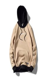 Men039s Hoodies Sweatshirts Mens Hoodie Fashion Streetwear Hip Hop Patchwork Hooded Jersey Hoody Drawstring Pocket Plus Size 1584471