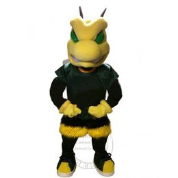 Halloween Hot Sales Fierce Power Bee mascot Costume for Party Cartoon Character Mascot Sale free shipping support customization