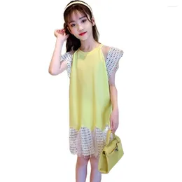 Girl Dresses Summer Dress For Girls Dot Pattern Sleeveless Children Casual Style Clothes 6 8 10 12 14