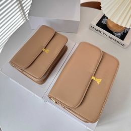 Hip 2size Luxury Shoulder Bags Tofu Bag Adjustable Shoulder Strap Crossbody Messenger Bag Leather Square Bag Flap Underarm Tote Bag 240115