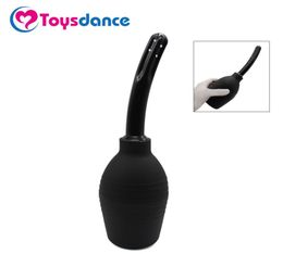 Toysdance 310ml Clyster Douche Silicone Intestinal Cleaners Sex Products For Adult Soft Head Applier Anal Sex Toys Black q17112413849558