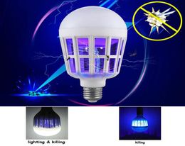 Mosquito Killer Lamp 2 Mods in 1 E27 LED Bulb Electric Trap Light Electronic Anti Insect Bug Wasp Pest Fly Outdoor Greenhouse1570673