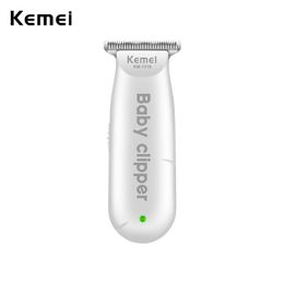 Trimmer Kemei 1319 Electric Baby Hair Trimmer Portable Mini Kids Hair Cutting Hine Low Noise Hair Clipper Rechargeable Shaver Mute