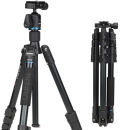 Monopods Free Shipping Benro It15 Professional Multifunction Aluminium Alloy Portable Tripod Monopod for Dslr Camera Camcorder Whloesale