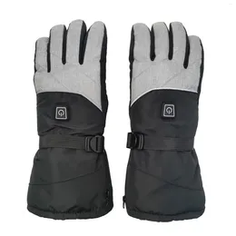 Cycling Gloves Winter Women Men Electric Heated Windproof Hand Warm No Battery For Skiing Motorcycling Hunting