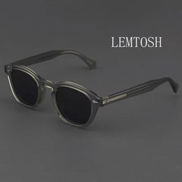 Sunglasses Man Johnny Depp Lemtosh Polarized Sun Glasses Woman Luxury Brand Vintage Acetate Frame Blue Night Vision Goggles 240110