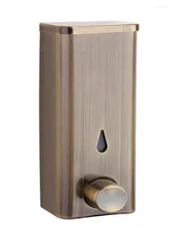 Liquid Soap Dispenser Kitchen Wall Mounted 304 Stainless Steel Square Hand Wash Bottle El Press Feeder