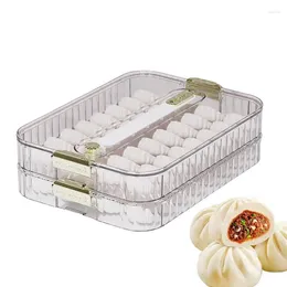 Plates Dumpling Snack Tray Stackable Snackle Box Container With Timekeeping Multi-layer Organizer Containers Lid