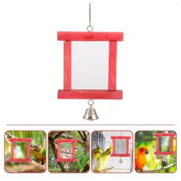 Other Bird Supplies Pet Mirror Toy Hanging Cage Interactive Parrot