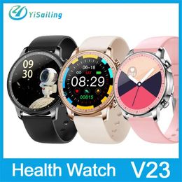 Devices Yisailing V23 Smart Watch Men Full Touch Screen Blood Pressure IP67 Waterproof Fitness Tracker Smartwatch Women for iOS Android