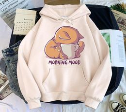 Men039s Hoodies Sweatshirts Cute Cartoon Cat Morning Mood Tracksuit Creativity Hip Hop Hoodie Men Casual Harajuku Clothing Co3247387