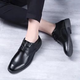 Men Dress Shoes Original Men's Leather Casual Fomer Designer Suit Business Shoes for Moccasin Shoe To Wear 240110