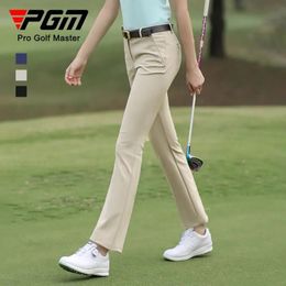 PGM Women Golf Pants Autumn and Winter Slim Fit Trousers Soft Elastic Casual Multicolor Golf Wear for Women XS-XL KUZ134 240111