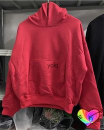 Men's Hoodies Sweatshirts 2023fw Heavy Fabric Red Season 6 Hoodie Men Women High Quality W Double Layer Hip Hop Blank Hoodyyolq