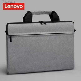 Laptop Cases Backpack Lenovo Waterproof Laptop Bag 15 Inch Schoolboy Handbag for Outdoor Work Storage Computer High Capacity Computer Grey Bag YQ240111