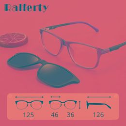 Sunglasses Ralferty Kids Clip on Sunglasses Girl Boy Polarized Anti Uv Sun Glasses Shades 0 Diopter Anti Blue Eyeglass Optic Myopia Frame