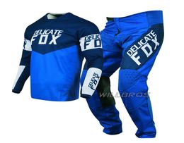 DELICATE FOX Blue Gear Combo 180 Revn MX Motocross Motorcycle Bike DH ATV UTV MTB Jersey Pant6963711