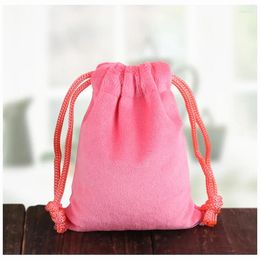 Jewellery Pouches 10Pcs Velvet Cloth Packaging Drawstring Wedding Candy Bags 10x15cm(4''x6'')