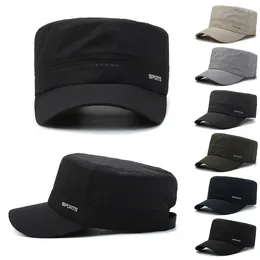 Ball Caps Universal Mesh Flat Top Army Sun Hat Military Cap Breathable Quick Dry Kpop Unisex Outdoor Baseball Sport Snapback