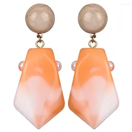 Dangle Earrings FishSheep Statement Geometric Big Acrylic Drop Earring For Women Resin Irregular Pendant 2024 Fashion Jewellery