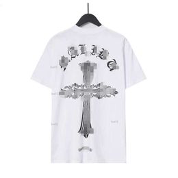 Fashion CH Clothing Designer Tees Luxury Casual Tshirt 2023ss Heart Cro Sex Records Graffiti Limited Sanskrit Short Sleeve Price Men Women T-shirt for Sale 355