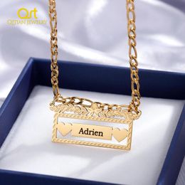 Necklaces Personalised Names Custom Name Necklace Pendant in 18K Gold Plated Custom Made with Any Name Chain Stainless steel Jewellery
