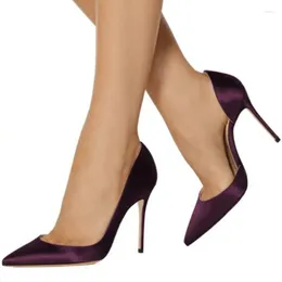 Dress Shoes Minan Ser Fashionable Women's Shoes. About 12 Cm High Heels. Satin Fabric. Fashion Show Banquet Pointed Toe Pumps