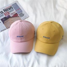 Ball Caps Baseball Cap For Women Letter Embroidery Street Students Outdoor Sports Snapback Hip Hop Cotton Hats Bones Masculinos