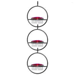 Other Bird Supplies 3PCS Circular Hanging Hummingbird Feeder Ant Bee Proof With Red Glass Bowl For Outside Garden Backyard Patio Deck