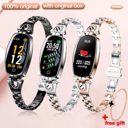Devices H8 Smart Watch Sport Heart Rate Monitor IP67Waterproof Fitness Bracelet Girl Women Sport Watche Smartwatch metal for Android ios